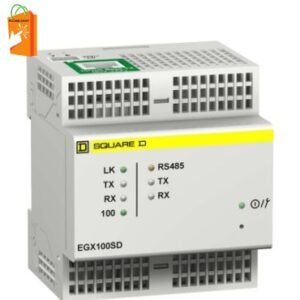 Designed to bridge operational and information technology networks, the Schneider Electric EGX100SD data gateway ensures efficient data integration in industrial environments.