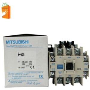 The Mitsubishi S-N25 contactor is designed to handle heavy-duty electrical switching tasks with precision and durability, making it ideal for industrial machinery and automation systems.