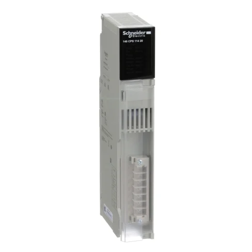 Schneider Electric's 140CPS11420 power supply module is essential for powering PLCs and other automation components in industrial settings.