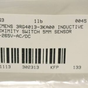 "Switch Sensor 3RG4013-0KA00: A durable inductive proximity sensor designed for precise, non-contact detection of metallic objects in industrial settings. Ideal for enhancing automation efficiency and reliability."