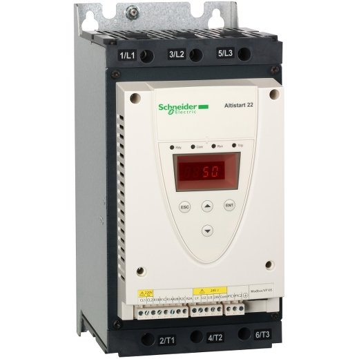 The ATS22D75Q is a robust soft starter from Schneider Electric, designed for smooth and efficient motor starting for three-phase asynchronous motors up to 75 kW (100 HP).