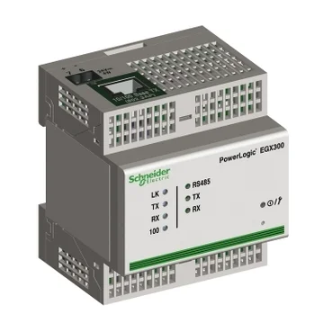 The Schneider Electric EGX300 POWERLOGIC Ethernet Gateway facilitates seamless communication between power monitoring devices and Ethernet networks.