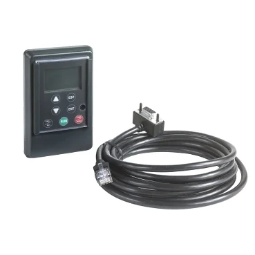 The VW3A31101 Remote Terminal by Schneider Electric is designed for precise control and monitoring of stepper motor drives.