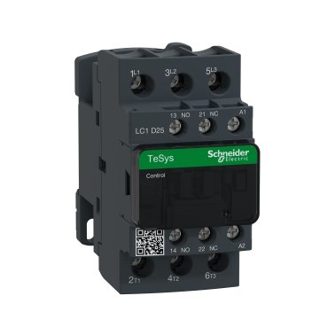 Durable three-pole contactor for AC load switching, perfect for motor control with AC-3/AC-3e rating.
