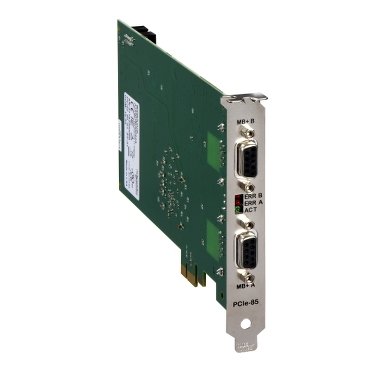 "Streamline your Modbus Plus connectivity with the Schneider Electric 416NHM30042A PCIe card, featuring dual ports for enhanced network performance."