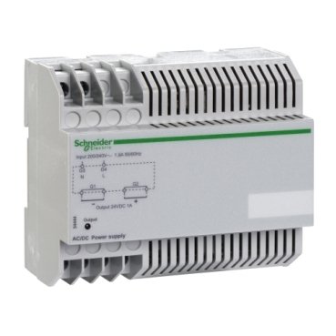 The Schneider Electric 54444 external power supply module is a crucial component for industrial control systems, offering a 220V AC input and delivering a stable output to ensure reliable operation of connected devices.