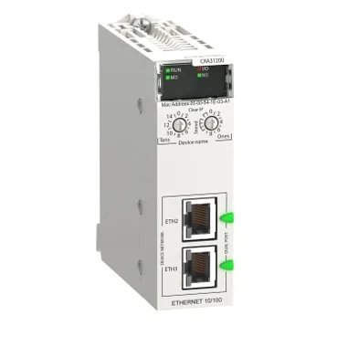 The BMXCRA31200 is designed to facilitate communication in the Modicon Quantum automation platform.