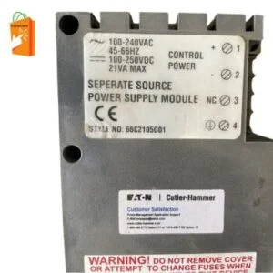 Eaton Cutler Hammer 66C2105G01 Separate Source Power Supply Module