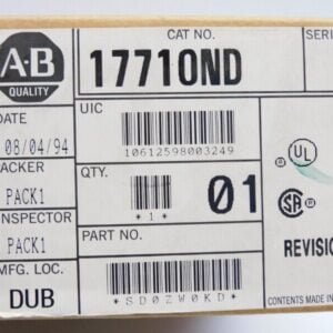 Rockwell Automation's 1771-OND digital output module is an essential component for expanding the capabilities of Allen-Bradley PLC systems.