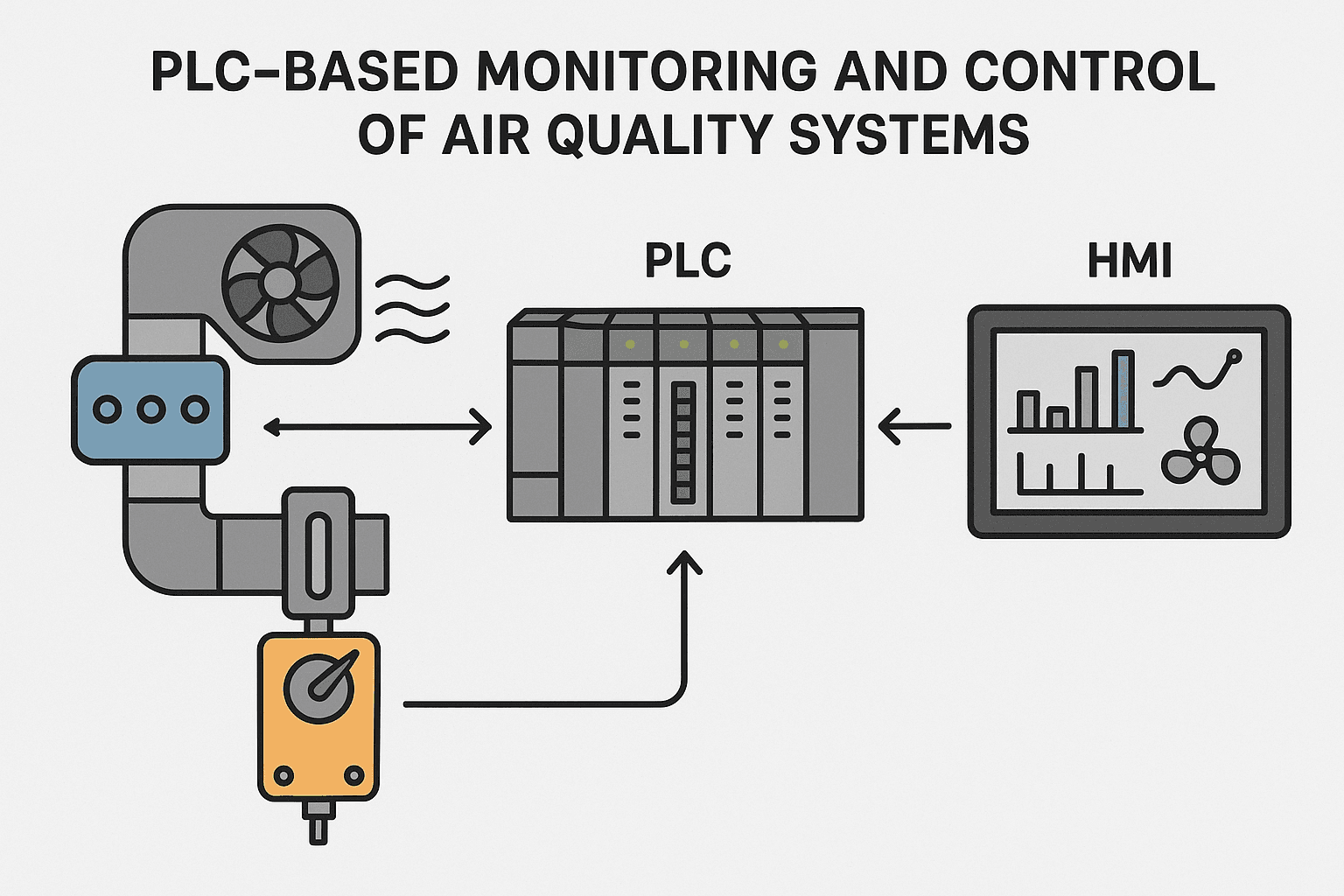 PLC-Based Monitoring and Control of Air Quality Systems